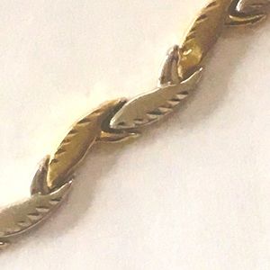 COPY - Two tone 10k gold bracelet 3.3 grams